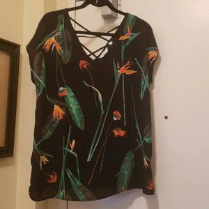 REITMANS Tropical Print Shirt